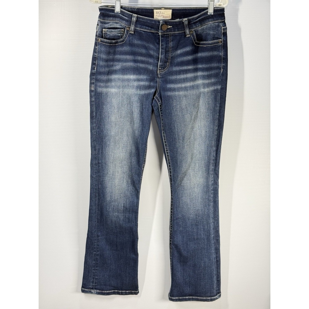 BKE Gabby Curvy Fit High Rise Bootcut Jeans Women 27R Medium Wash Blue Stretch